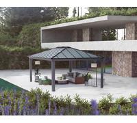 Cenador de aluminio canopia by palram de 607 x 422 cm gris