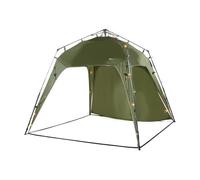 Cenador de jardín con led barendrecht con módulo solar 250x250x190 cm - verde [pro.tec]