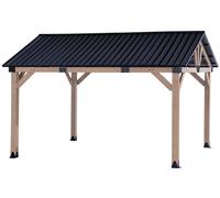 Cenador de jardín de madera Atlanta 3,6 x 4,2 m CoverTech