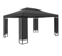 Cenador de Jardín ELDA Antracita 3x4m Protección UV50+