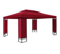 Cenador de Jardín ELDA Rojo 3x4m Protección UV50+