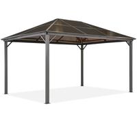 Cenador de jardín Milos 3x4m con mosquitera Garden Point gris