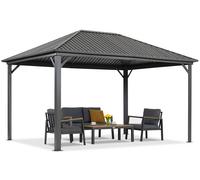 Cenador metálico Cerdeña 3x4 Garden Point antracita