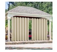 Cenador para exteriores Waerproof de 182 x 240 cm con Grommes resistente al viento Blackou Canopy hermal aislado, refugio de privacidad para piscina, porche y cabaña
