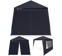 Cenador plegable Capri antracita 3x3m incl 2 paredes laterales
