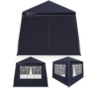 Cenador plegable Capri antracita 3x3m incl 4 paredes laterales