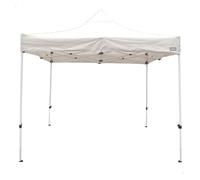 Cenador plegable y ajustable en altura 300x300 cm marfil aktive
