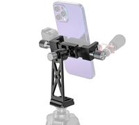 Cenawin Adaptador de trípode para teléfono móvil, Soporte de trípode para teléfono Inteligente de Metal con 2 Zapatas frías, Arca-Swiss, Rosca de 1/4" 3/8", trípode Giratorio de 360° para iPhone 15 1