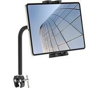 Cenawin Cuello de Cisne Soporte Tableta para Bicicleta Estatica, Brazo Largo Flexible Tableta Soporte para Cinta de Correr, Tablet Micrófono Soporte para iPad Pro Air Mini 4.7"-12.9" Tablet Teléfono