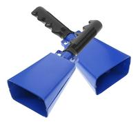 Cencerro 2 Cencerros de Mano for Eventos Deportivos, Fútbol, Campanas Animación Portátiles, Instrumentos, Fuertes