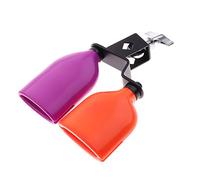 Cencerro ABS para percusión de tambor de tono alto, accesorio musical con sonido claro, cultiva el sentido del ritmo de los niños, para tocar la banda, multicolor