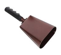 Cencerro Campana de vaca marrón con asa, mini campanillas vintage, estilo rústico for ganado o ovejas, for colgar.