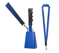 Cencerro con asa para hacer ruido, campanas escolares, llamadas a mano, vacas de mano, para fútbol, juegos, animación, fiesta, accesorios