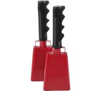 Cencerro de metal 2 cencerros de mano for eventos deportivos, fútbol, música y fiestas al aire libre. Ideales for animar hacer ruido Para principiantes en instrumentos o espectadores