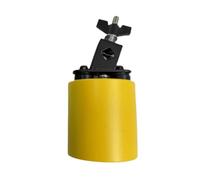 ＡＷＨＡＯ Cencerro de percusión manual, cencerro, accesorio profesional con sonido de metal para batería, regalo de cumpleaños, Amarillo