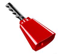 Cencerro para eventos deportivos, perfecto para animar a tu equipo favorito (rojo)