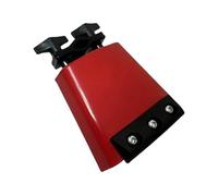 Cencerro profesional de 4 pulgadas con tiras silenciosas de percusión de mano para práctica musical y uso en escenario, para eventos deportivos de rock y animación festiva