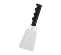 Cencerros con asa, cencerro de mano para animar, Campanas de vaca multicolores con mango musical educativo for fiestas y festivales(White)