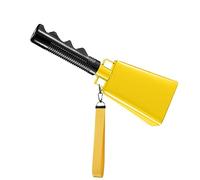 Cencerros de animación - Instrumentos para hacer ruido, claquetas de metal para estadios, diseño de mango de agarre cómodo, sonido de alerta fuerte y nítido, equipo deportivo de equipo, campana de