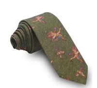 Cencibel Smart Casual Corbata Patos Verde Caza
