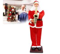 cendbirut Papá Noel Que Canta y Baila, de 180 cm, con saxofón en Mano, Estatua eléctrica de Papá Noel en Movimiento de tamaño Real, decoración navideña para jardín Exterior o Interior,B