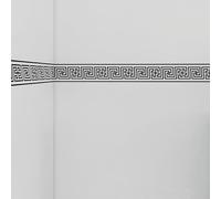 Cenefa Adhesiva de PVC para Pared, Impermeable y Extraíble, para Cocina, Baño, Salón y Dormitorio, Decoración de Pared Autoadhesiva, Incluye Raspador de Plástico