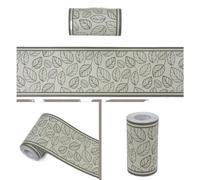 Cenefa Adhesiva Para Pared Pegatinas autoadhesivas de PVC for azulejo cintura, decoración arte pared habitación Pastoral, baño, cocina, inodoro, papel tapiz borde impermeable(B1108,5M X 10CM)