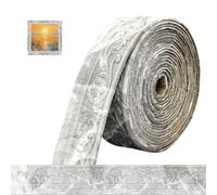 Cenefa autoadhesiva 3D de estuco para pared - 10 m x 8 cm x 5 mm - Molduras decorativas autoadhesivas, resistentes al agua, listones autoadhesivos para esquinas, líneas de techo, decoración, color