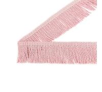 Cenefa con flecos y lentejuelas 6 m/bolsa de lingotes, adorno flecos for el hogar, cortina decorativa trenzada, borla for coser DIY, bolsa ropa, accesorios for sofá, tela encaje(Pure Pink)