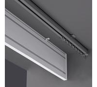 Cenefa de cortina opaca para ventanas, tableros decorativos de cornisa y cajas de techo, sin rieles, incluye barra de cortina