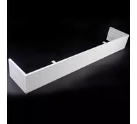 Cenefa Decorativa de Aluminio Blanco Personalizable de 3,8 m/12,5 pies, Elegante y con Estilo para Interiores Modernos.