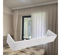 Cenefas para Cortinas, riel Extra Largo para Cortinas de Techo para oficinas y Estudios Modernos, Cenefa Decorativa de 4,6 m (15 pies), Elegante Panel de cornisa sin rieles, Ideal para Uso e