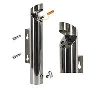 Cenicero al aire libre para cigarrillos y puros, eliminación de colillas de cigarrillos al aire libre, estación de fumar montada en la pared para uso comercial, cenicero alto y resistente al viento de