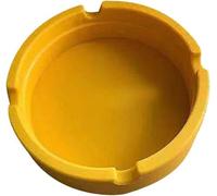 Cenicero amarillo de silicona resistente al calor para ceniceros de escritorio y hogar, productos de decoración del hogar