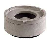 Cenicero APS Wind "Element" - Cenicero Premium de hormigón - 3 ranuras para apoyar los cigarrillos - cenicero con la parte inferior que protege los muebles 10,5 x 5cm