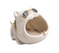 Cenicero Cenicero grande for decoración de interiores y exteriores, cenicero for cigarros, cenicero for exteriores Ceniceros Para Interiores(White)