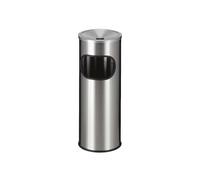 Cenicero combinado, capacidad 9 l, H x Ø 610 x 240 mm, acero inoxidable.