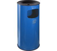 Cenicero combinado de seguridad VAR, chapa de acero, capacidad 44 l, H x Ø 710 x 355 mm