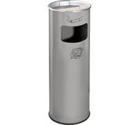 Cenicero combinado VAR, capacidad 17 l, H x Ø 660 x 230 mm, acero