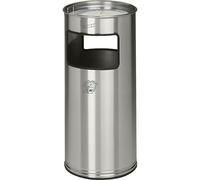 Cenicero combinado VAR, capacidad 37 l, H x Ø 700 x 320 mm, acero inoxidable