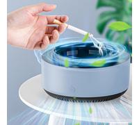 Cenicero con filtro purificador de aire, caja portátil sin humo para fumadores, ceniceros a prueba de olores para patio, interior y exterior