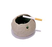 Cenicero creativo de cerámica con diseño de piedra de imitación, para manualidades, para fumar