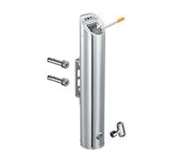 Cenicero de acero inoxidable montado en la pared, con cerradura, fácil de limpiar para espacios públicos al aire libre, centros comerciales, hoteles, ascensores, KTV