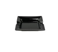 Cenicero de cerámica Cenicero minimalista hecho a mano, cerámica avanzada for cigarros, oficina, sala de estar, accesorios for fumar(Black one piece)