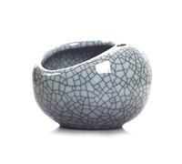 Cenicero de cerámica de escritorio, para manualidades, equipo de fumar, resistente al viento, fácil de lavar, color azul claro