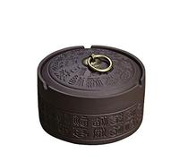 Cenicero de cerámica estilo chino antiguo para decoración de escritorio, 1 unidad de artesanía