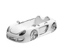 Cenicero de cerámica para ahumadores, en forma de coche, para escritorio, ahumar, cenizas, para decoración del hogar y la oficina (blanco)