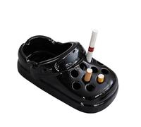 Cenicero de cerámica perforado para cigarrillos, cenicero de escritorio de cerámica de 4.5 pulgadas, bonito cenicero para fumadores, cenicero para decoración del hogar y la oficina