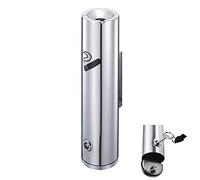 Cenicero de cigarrillos al aire libre, contenedor cilíndrico montado en la pared, contenedor comercial para colillas de cigarrillos, zona de fumar para jardín y hotel