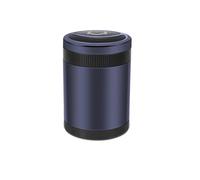Cenicero de coche, mini cubo de basura portátil desmontable, sensor inteligente con luz LED y tapa para coche